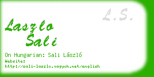 laszlo sali business card